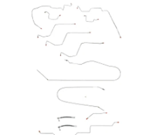 2002-05 Dodge Ram 1500 Brake Line Set 2WD AWABS Quad Cab Short Bed -CBK0161SS